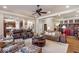 Open-concept living room flows into the dining area and kitchen, creating an inviting space at 3225 Suffolk Dr, Cumming, GA 30041