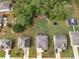 Aerial view of backyards featuring outdoor seating, play area, trampoline and playground at 346 M J Mccarthy Way, Hampton, GA 30228