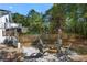 Charming backyard featuring a cozy fire pit area at 1025 Martins Lake Close, Roswell, GA 30076