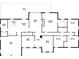 Detailed floor plan of the house, showcasing the layout of the bedrooms, living spaces, kitchen, and bathrooms at 1025 Martins Lake Close, Roswell, GA 30076
