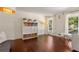 Bright living room featuring hardwood floors, modern decor, and natural light at 1025 Martins Lake Close, Roswell, GA 30076