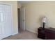 Bedroom with a double door closet and a lamp on a table at 3259 S Pointe Ct, Atlanta, GA 30340