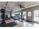 Fitness center showcasing various exercise machines, free weights, and ample natural light at 3933 Danube Ln # 224, Atlanta, GA 30339