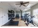 Well-equipped fitness center with treadmills, exercise bikes, weights, and mirrors at 3933 Danube Ln # 224, Atlanta, GA 30339