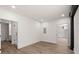 Bedroom with hardwood floors and two doorways at 108 Park Place Unit 104, Decatur, GA 30030