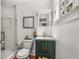 Modern bathroom with walk-in shower, stylish vanity, and natural light at 637 Linwood Ne Ave, Atlanta, GA 30306