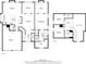 Floor plan of the home with first and second levels featuring bedrooms, bathrooms, kitchen and living spaces at 1055 Crabapple Parc Dr, Roswell, GA 30076