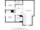 Second floor plan featuring two bedrooms, a bathroom, hall, and layout of the home's second story at 1055 Crabapple Parc Dr, Roswell, GA 30076