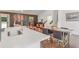 The kitchen area features an island with quartz countertop and modern appliances at 2344 Belmont Dr, Decatur, GA 30032