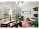 Cozy sitting area with bright windows, vaulted ceiling and comfortable seating is bathed in natural light at 4908 Waters Edge Trl, Roswell, GA 30075
