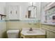 A charming bathroom with decorative accents and ample storage at 3712 Spring Hill Se Rd, Smyrna, GA 30080