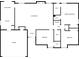 Detailed floor plan showcasing the layout of the kitchen, living room, bedrooms, and bathrooms in the home at 4670 Sundridge Trl, Fairburn, GA 30213