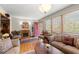 Bright living room featuring hardwood floors, fireplace and natural light at 945 Blackwell Rd, Marietta, GA 30066