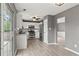 Modern kitchen featuring stainless steel appliances and white cabinets at 4248 Brighton Nw Way, Kennesaw, GA 30144