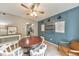 Cozy dining room showcasing modern decor and an open flow into the kitchen at 664 Powers Ferry North Se, Marietta, GA 30067