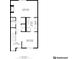 This floor plan highlights a spacious first floor with kitchen, living room, bathroom, and dining room at 664 Powers Ferry North Se, Marietta, GA 30067