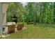 Relaxing backyard space, complete with outdoor furniture and lush greenery at 8166 N Pine Cone Dr, Villa Rica, GA 30180