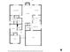 Floorplan showing layout of house, including bedrooms, bathrooms, living room, and kitchen at 8166 N Pine Cone Dr, Villa Rica, GA 30180