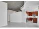 Modern kitchen featuring stainless steel appliances, stylish cabinets and seamless access to the living area at 855 Peachtree Ne St # 2812, Atlanta, GA 30308
