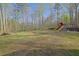 Flat backyard features a playset at 241 Rose Ridge Dr, Canton, GA 30115