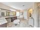 Bright main bathroom features dual sinks, soaking tub, and natural light at 1438 Kings Park Nw Dr, Kennesaw, GA 30152