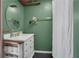 Bathroom features sleek vanity and a modern fixtures at 3650 Dogwood Farm Rd, Decatur, GA 30034
