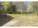 Spacious backyard bordered by mature trees, offering plenty of room for outdoor activities at 854 Slaton St, Forest Park, GA 30297