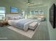 Staged main bedroom features a soft color palette, tray ceiling, and inviting sitting area at 2155 Suncrest Point, Marietta, GA 30064