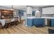 Open-concept kitchen/dining area with stainless appliances and white countertops at 248 Christian Circle, Carrollton, GA 30116