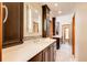 Bathroom with dual vanities, modern fixtures, and tiled floor at 4983 Odins Way, Marietta, GA 30068