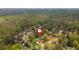Aerial view of a neighborhood surrounded by mature trees, providing privacy and tranquility at 730 Denmead Se Ml, Marietta, GA 30067