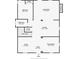 Detailed floor plan showcasing the layout of the home's rooms, including the living room, kitchen, and bedrooms at 3055 Alston Dr, Decatur, GA 30032