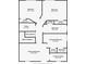 Upstairs floor plan showing the primary bedroom with ensuite primary bathroom, additional bedrooms, and staircase location at 3055 Alston Dr, Decatur, GA 30032