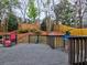 Scenic backyard view from the deck featuring a well-maintained fence and landscaped surroundings at 4103 Christacy Way, Marietta, GA 30066