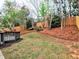 Expansive backyard with lush grass and landscaping, complemented by a wooden fence for privacy at 4103 Christacy Way, Marietta, GA 30066