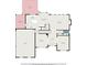 Layout of the first floor features a kitchen, dining, and living room, plus a garage and screened porch at 12350 Edenwilde Dr, Roswell, GA 30075