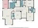 Second floor layout includes primary bedroom, bathroom, walk-in closet, hall, laundry, and bedrooms at 12350 Edenwilde Dr, Roswell, GA 30075