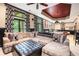 Comfortable living room with a large sectional couch and stylish decor at 12350 Edenwilde Dr, Roswell, GA 30075