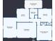 Detailed floor plan showcasing the layout of the home, including the kitchen, living room, and bedrooms at 1920 W Forrest Ave, Atlanta, GA 30344