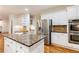 Well-appointed kitchen featuring granite island, stainless steel appliances, and ample cabinet space at 915 Summer Wind Pl, Roswell, GA 30075