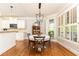 Charming dining area with great natural light and stylish light fixture at 3110 Dickson Ne St, Brookhaven, GA 30319