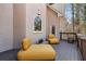 Relaxing outdoor lounge area with comfortable seating and a private balcony at 8610 Sentinae Chase Dr, Roswell, GA 30076