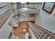 Grand foyer featuring a view from the second story and a contemporary chandelier at 24 Ball Creek Hl, Atlanta, GA 30350