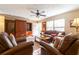 Comfortable living room featuring plush seating, built-in shelving, and natural light at 7024 Evergreen Way, Buford, GA 30518