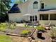 Spacious backyard with a patio, garden area, and plenty of room for outdoor entertaining at 6972 Sandtown Ln, Stone Mountain, GA 30087