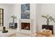 Close-up of the living room fireplace with elegant mantel and decor at 1074 Moores Mill Nw Rd, Atlanta, GA 30327
