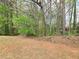 Spacious backyard featuring a lush tree line and a sense of privacy at 1972 Ashwood Grove Dr, Snellville, GA 30078