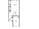 First floor floor plan featuring an entrance, garage, kitchen, and living room at 222 Alton Cir, Villa Rica, GA 30180