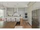 Spacious kitchen with ample counter space, stainless appliances, and a breakfast bar at 1011 Ridgeview Rd, Woodstock, GA 30188
