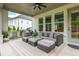 Inviting covered patio featuring a seating area and an outdoor kitchen, ideal for relaxing and entertaining at 1011 Ridgeview Rd, Woodstock, GA 30188